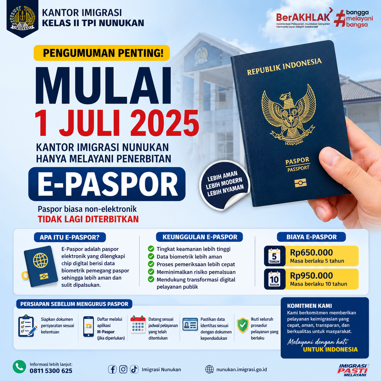 Imigrasi Nunukan Mulai 1 Juli 2025