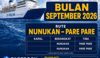 Jadwal Angkutan Penumpang Kapal PELNI Cabang Nunukan September 2026
